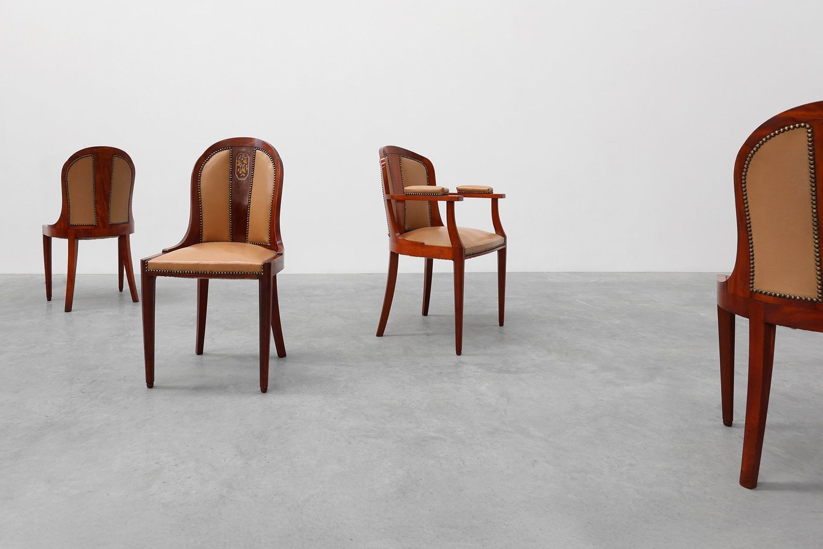 photo furniture Art Deco Chairs From De Coene, Belgium, 1935, Set Of 10