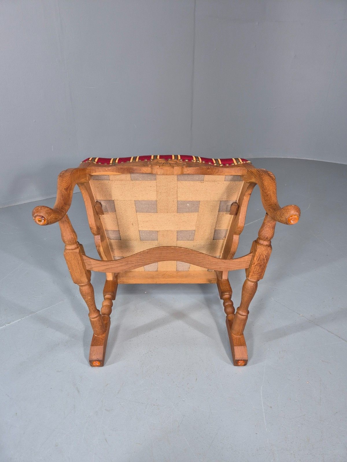 photo furniture Antique Rococo Revival Oak Chair Danish 1880 Splat Back Shell Motif Eb10887 Vdin