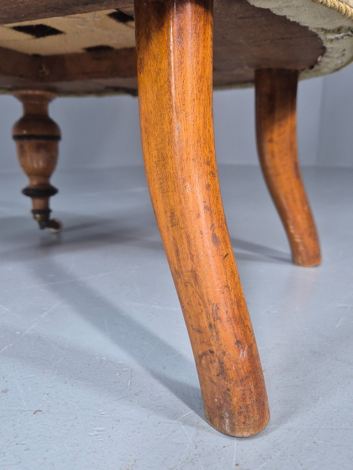 275.0 Antique Cocktail Chair Green Velour Vintage Danish 1800s  Eb10761 Vclo photo