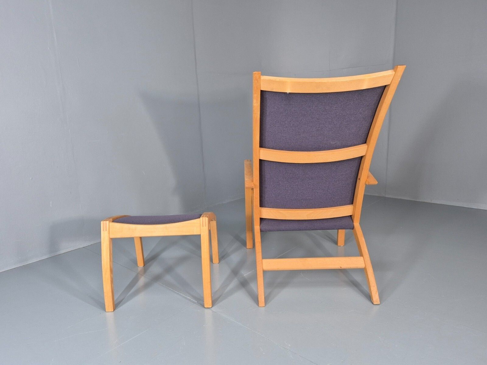 photo furniture Vintage Danish Lounge Chair And Footstool Luna By Morten Gottler Eb11357 Mnor