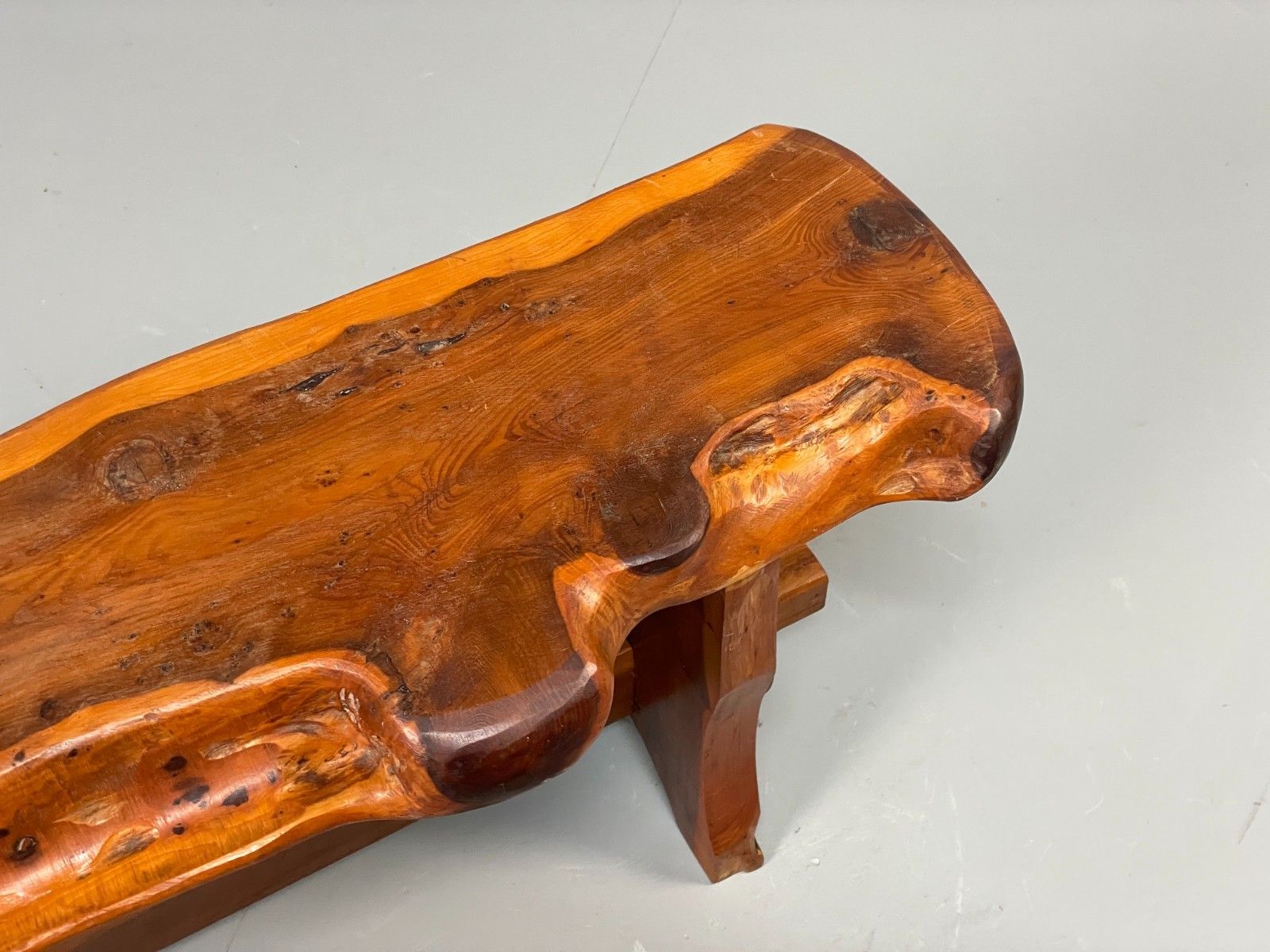 Natural Live Edge Bench Chunky Solid Organic Design Eb11066 Mwoo photo vinterior