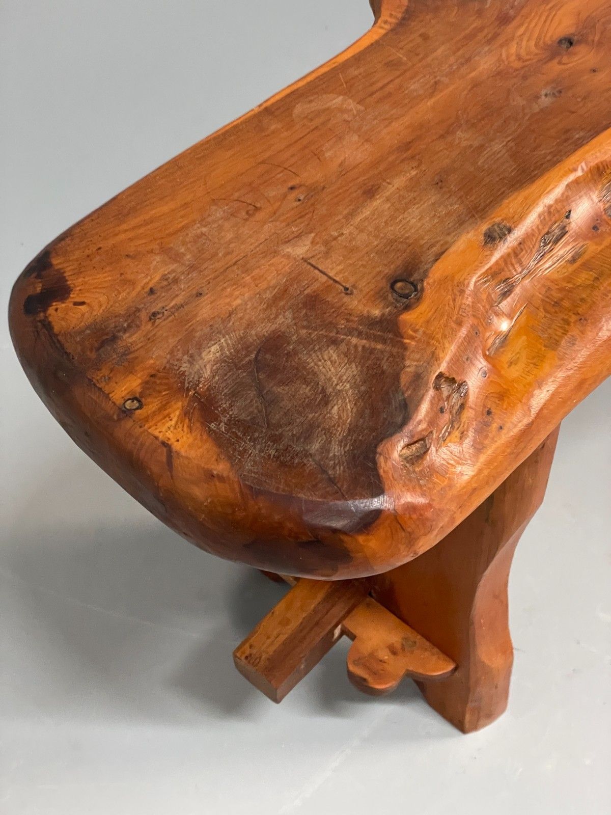 125.0 Natural Live Edge Bench Chunky Solid Organic Design Eb11066 Mwoo photo