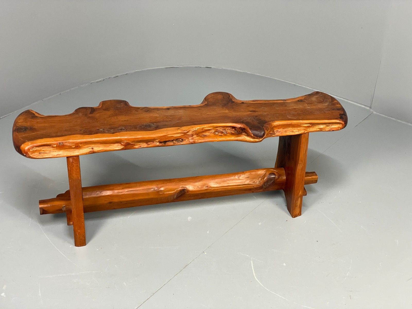 photo buy Natural Live Edge Bench Chunky Solid Organic Design Eb11066 Mwoo