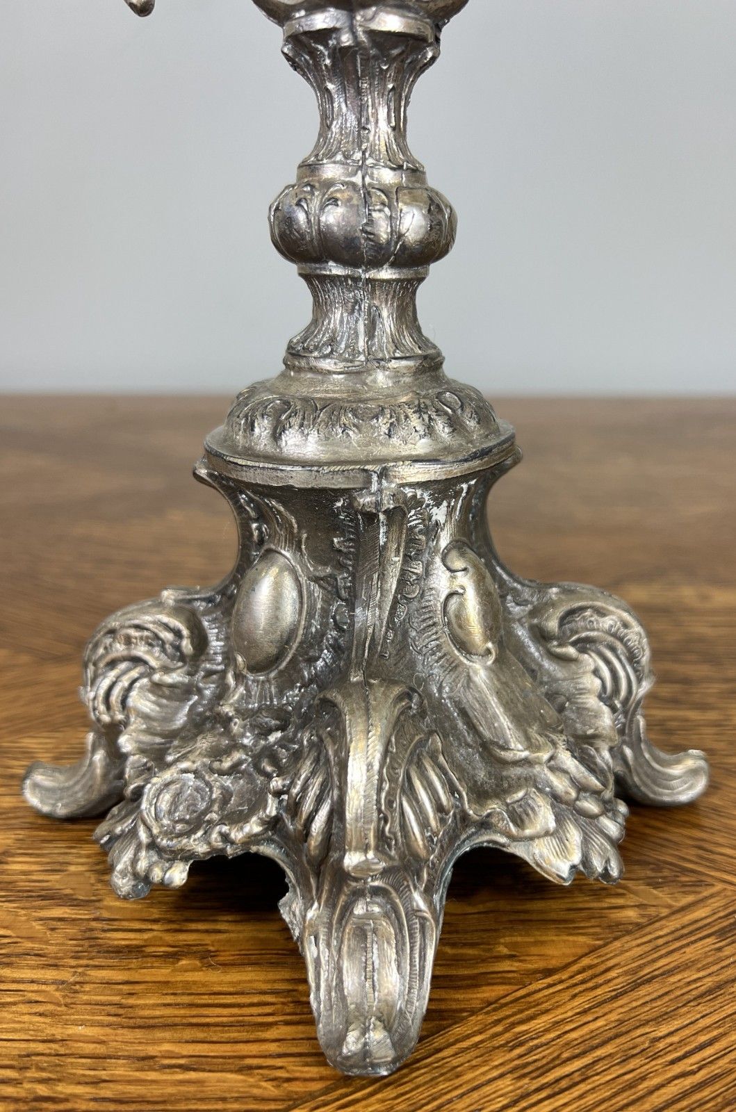 photo for sale Candelabra Vintage French Style Metal Five Arm Table Centrepiece Lot 4671