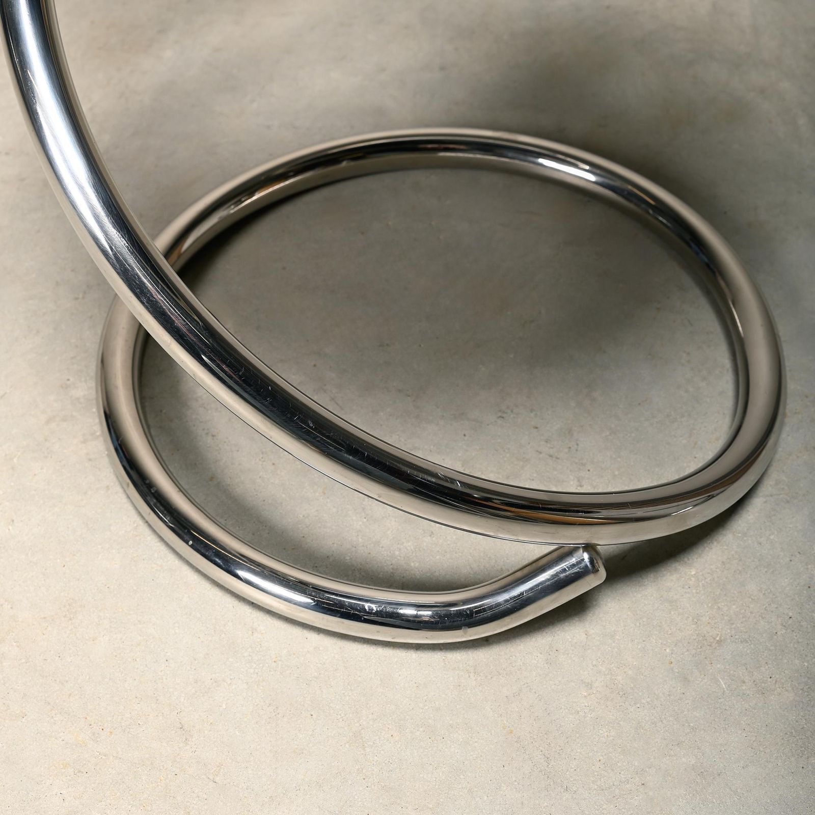 Furniture Poul Henningsen Snake Chairs, Model Ph 501 In Chrome And Full Black Leather photo