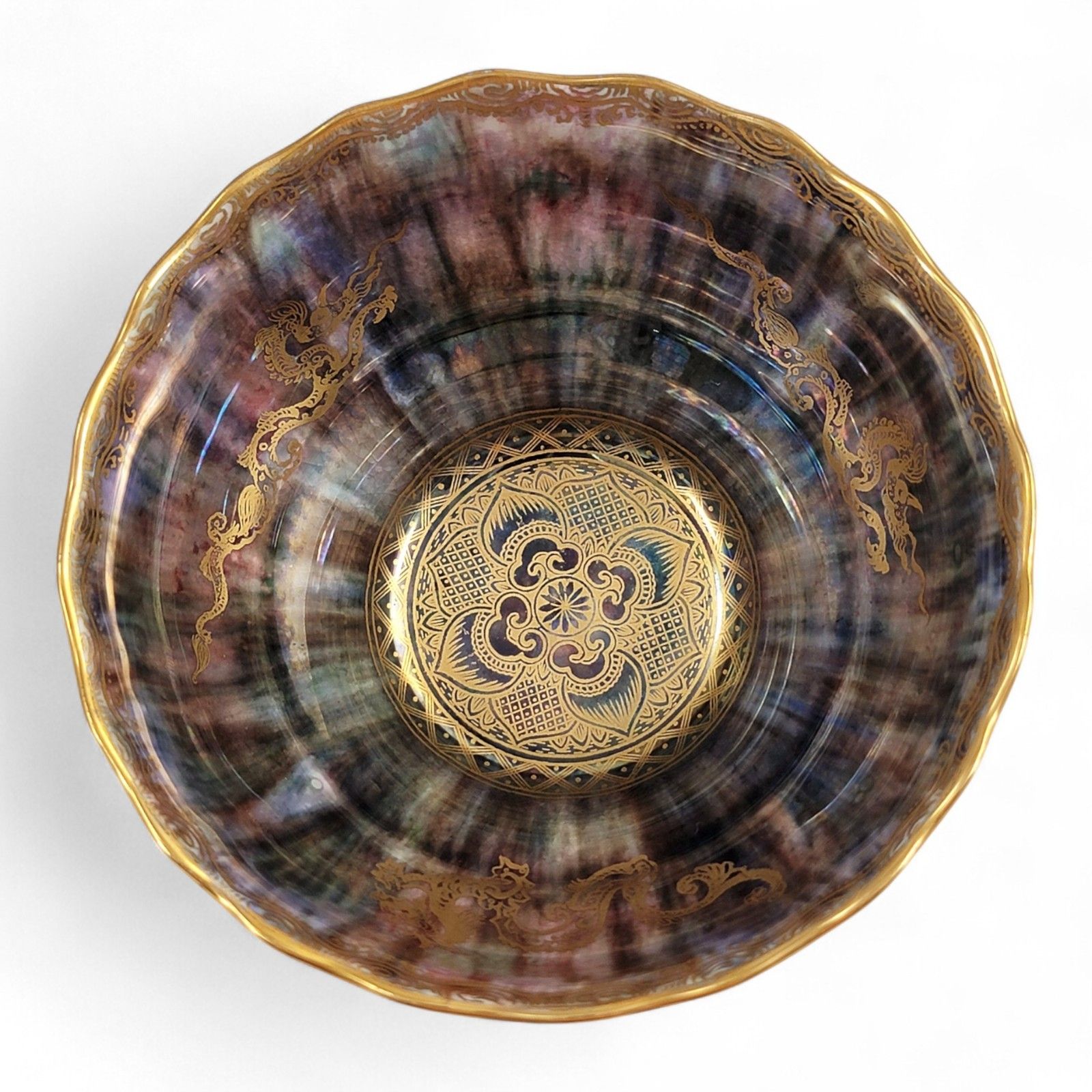 Antique Daisy Makeig Jones Wedgwood “Fairyland Lustre” Bowl (Z4824) C.1915 photo furniture