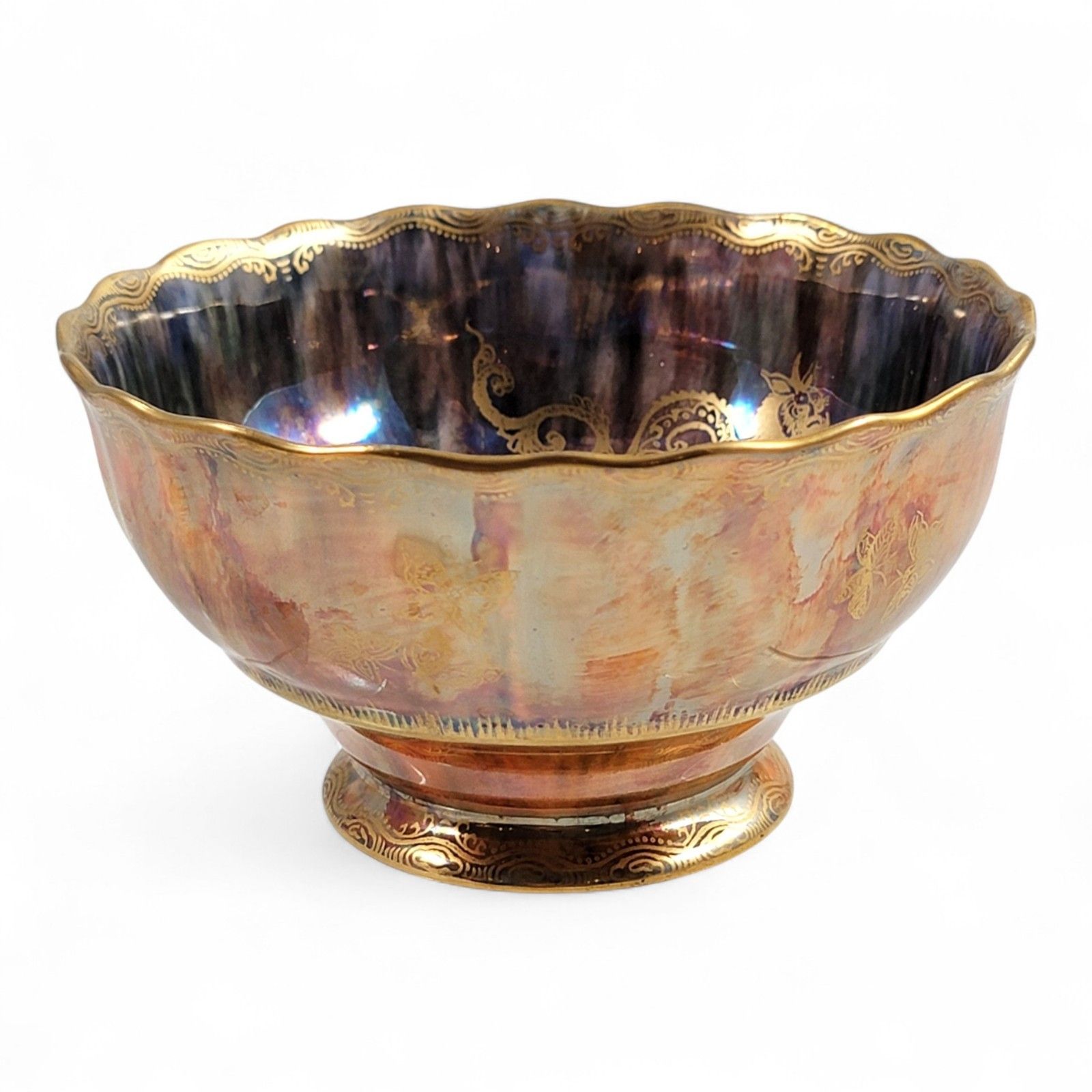 Antique Daisy Makeig Jones Wedgwood “Fairyland Lustre” Bowl (Z4824) C.1915 photo Home Decor