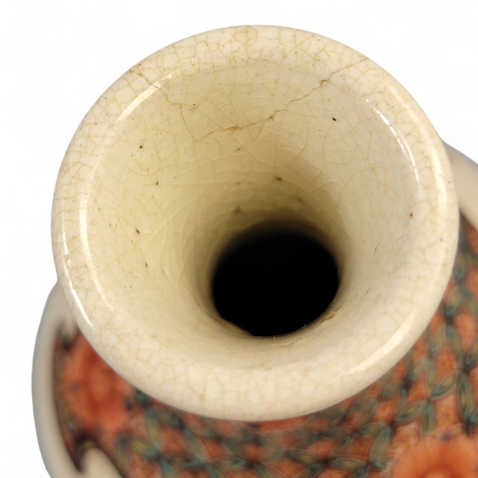 photo for sale Antique Kyoto Satsuma Tripod Vase — Chōshūzan, Jissei After Yoshisada (Meiji)