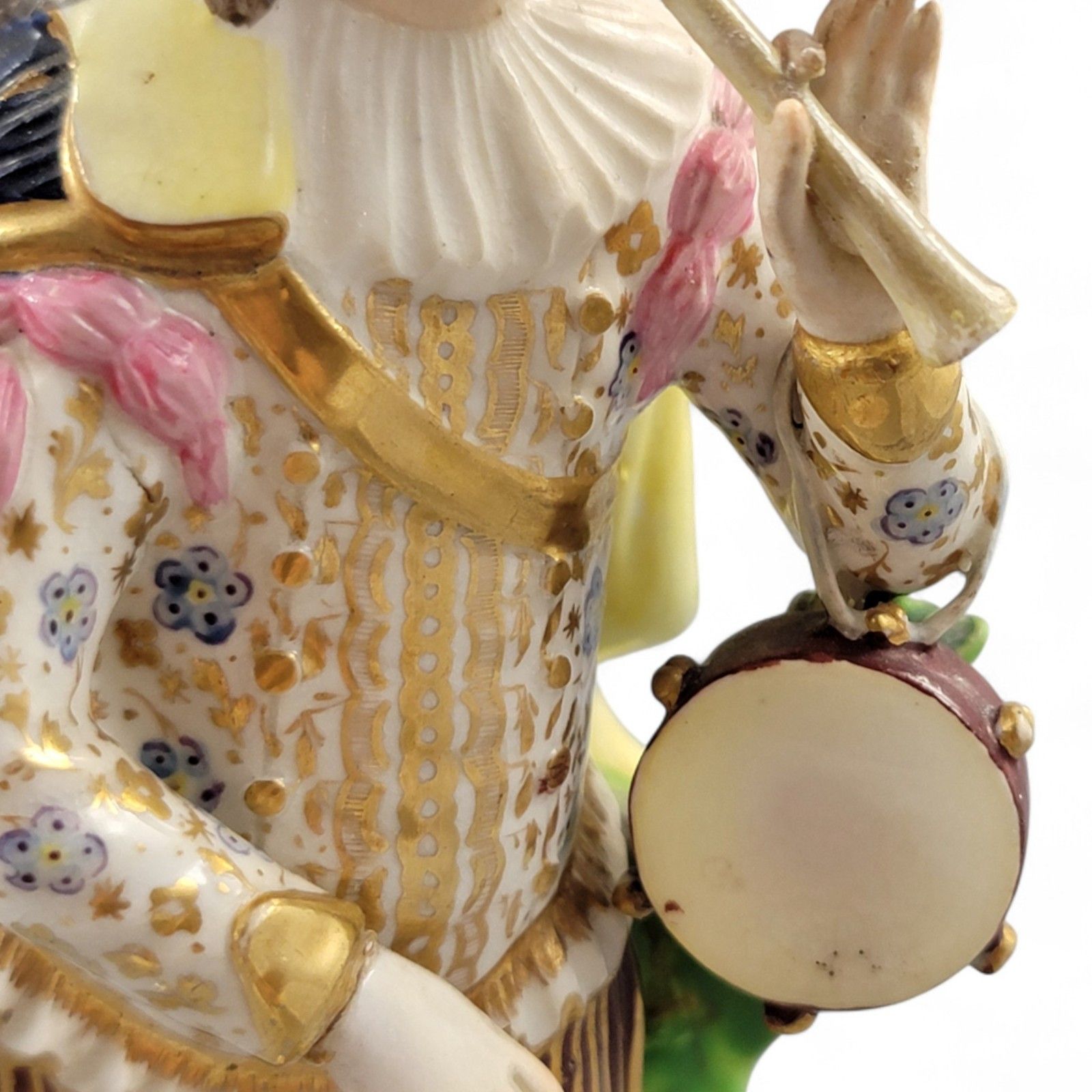 800.0 Derby Bloor Period Porcelain Figures “Idyllic Musicians” C.1815 Finely Enamelled photo