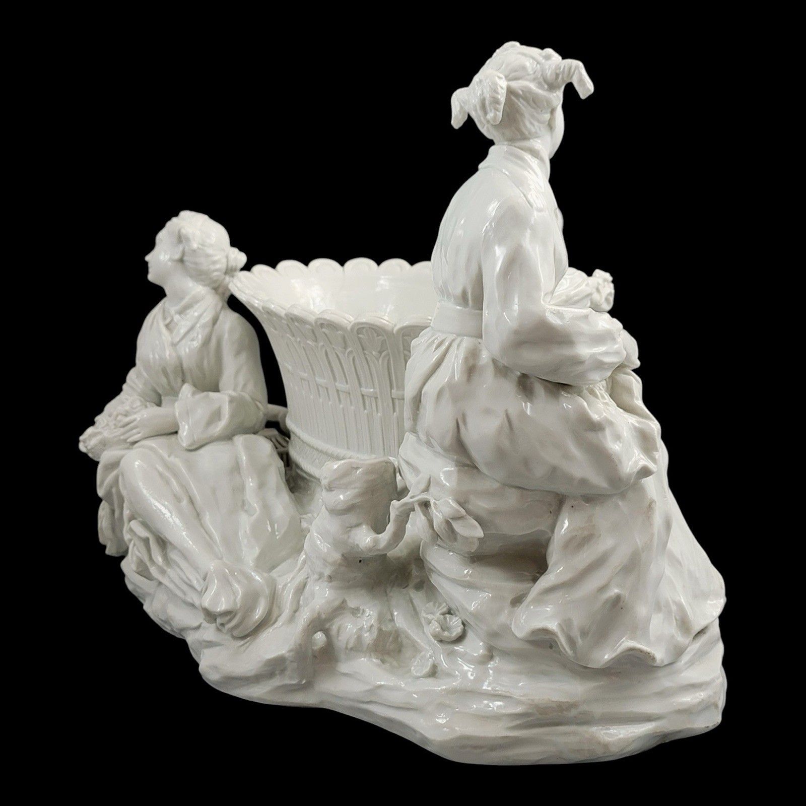 Large French Soft Paste Chinoiserie Figure Group With Jardinière, C.1750–1760 photo Home Decor