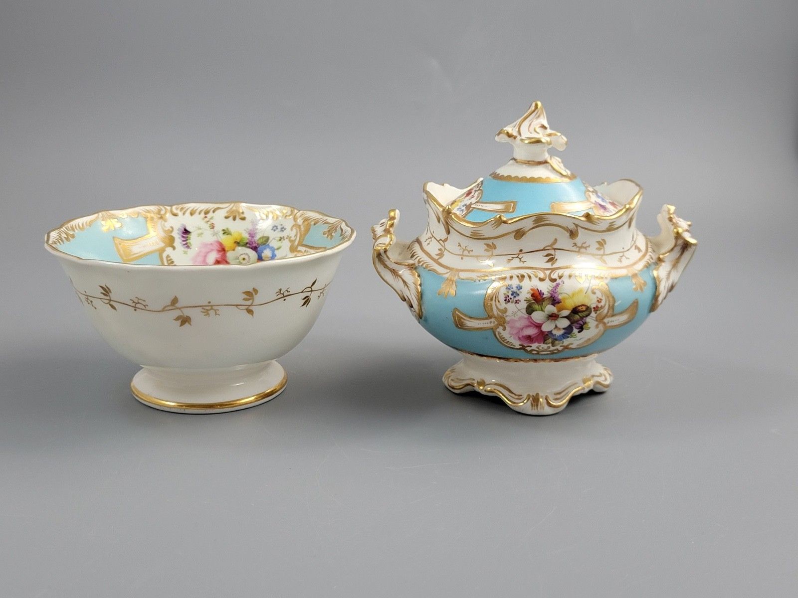 photo buy Old Paris Porcelain Tea Service, Petit Style, Louis Philippe I Period, C. 1840