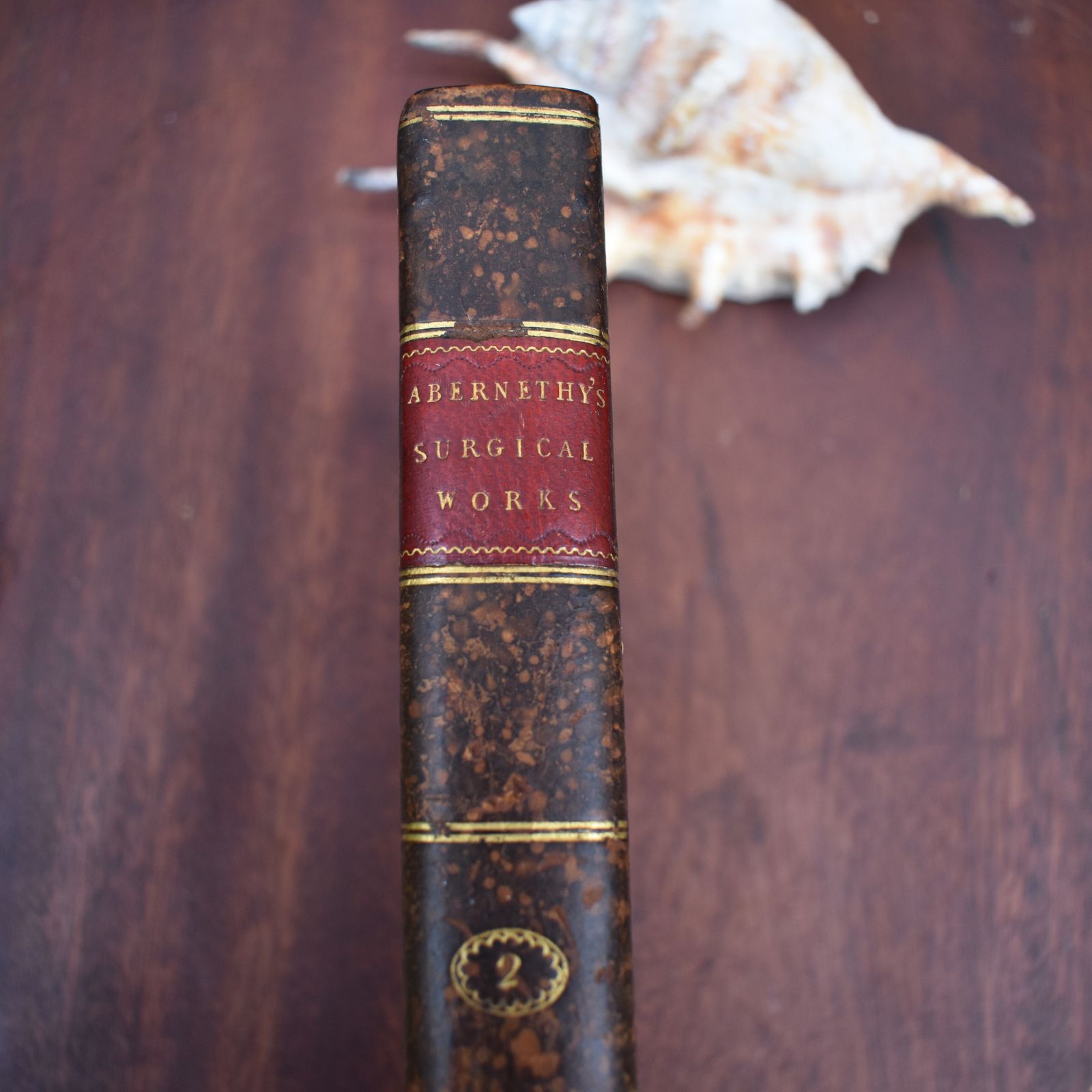Antique 1811 Surgical Works John Abernethy Head Injuries 2nd Volume Leather Book photo Home Decor