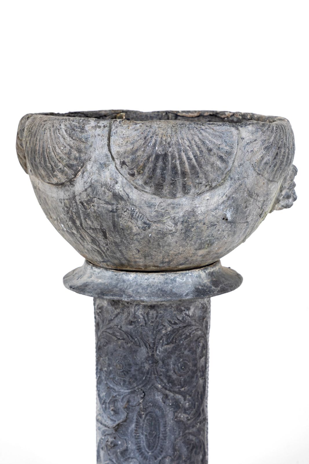 Victorian Lead Garden Planter, 1800s photo vinterior