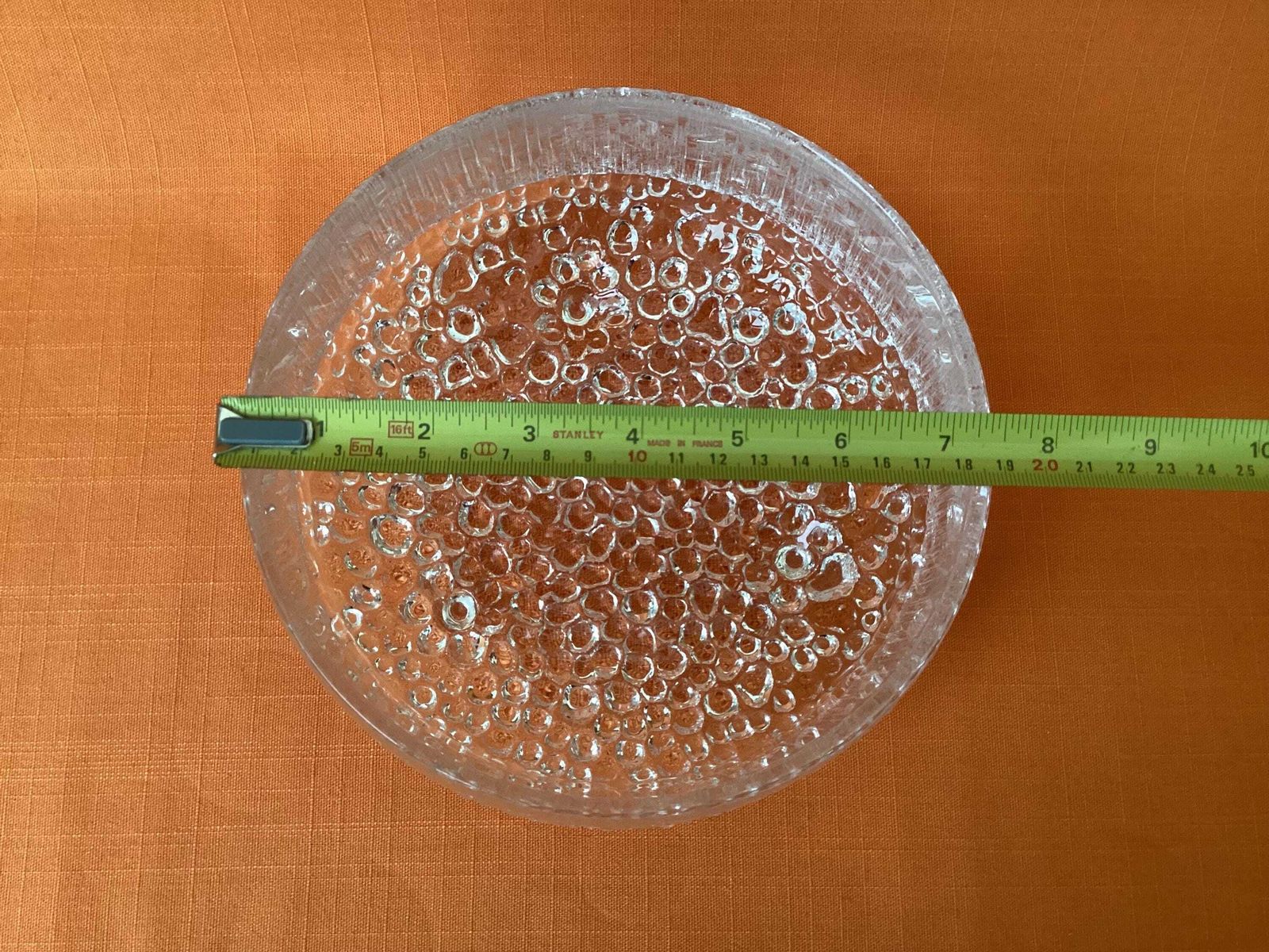 photo buy 1960s Scandinavian Textured Glass Bowl, Ultima Thule Collection By Tapio Wirkkala
