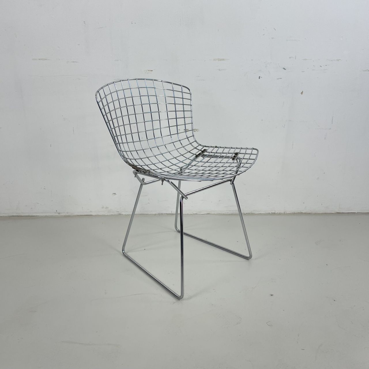 Bertoia Side Chair In Chrome, 1950s