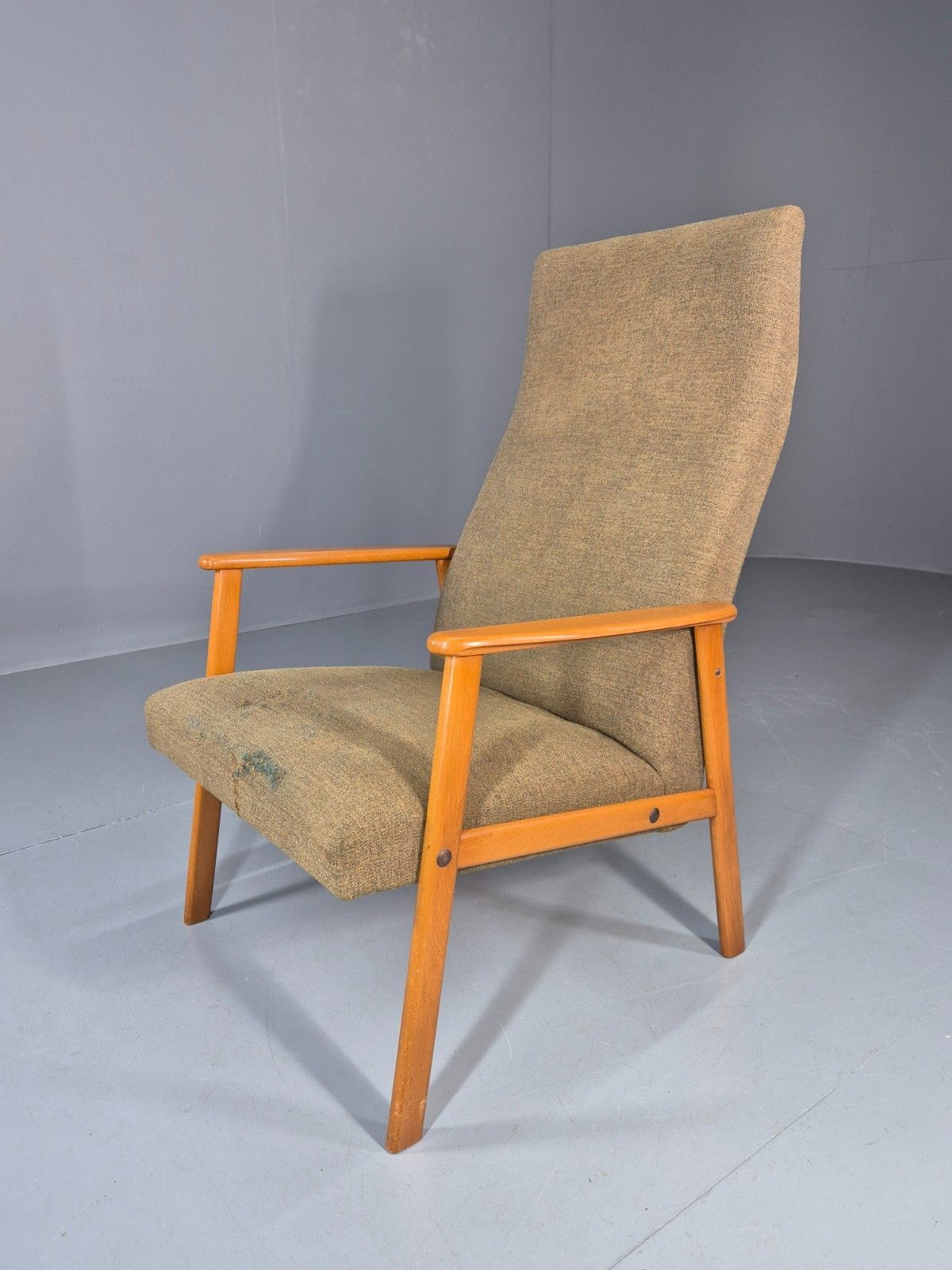 Vintage Lounge Chair Danish Mid Century Retro Beech Frame 1960s Eb11294 Mnor