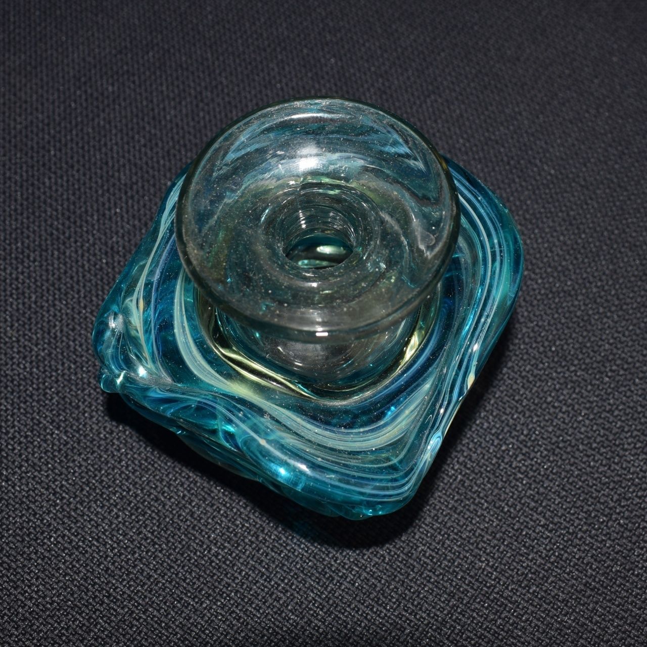 Mdina  'Sea & Sand'  Squat Glass Candlestick Vases photo Home Decor