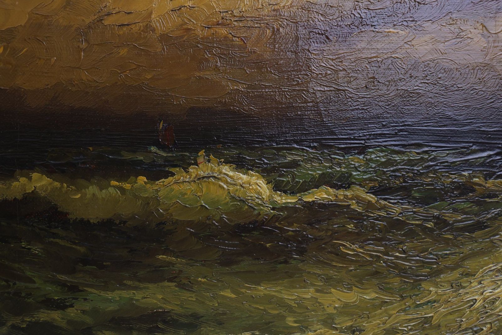 Albert Demoen, Seascape, 1940, Oil On Canvas, Framed photo buy