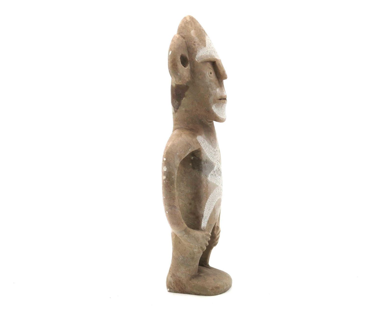 Moroccan Carved Stone Sculpture, Man Standing With Hands On Hips, 1970s / Home Decor, Folk Art, Morocco, Home Decor photo 152.0