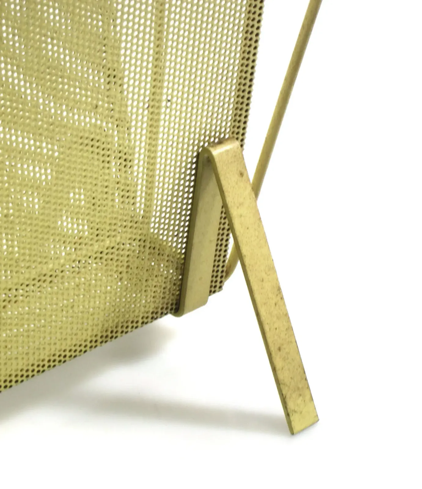 Compact Yellow Mathieu Matégot 1960s Magazine Rack For Artimeta photo buy