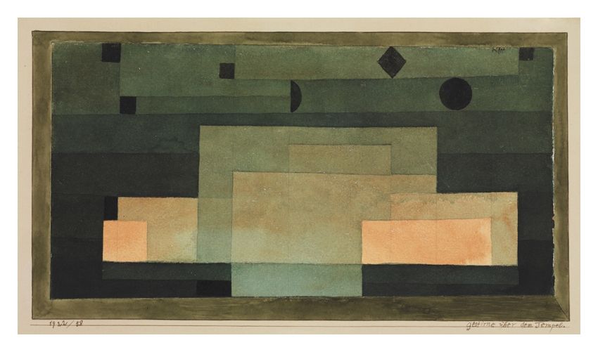 Paul Klee 'The Firmament Above The Temple' Archival Pigment Print Unframed