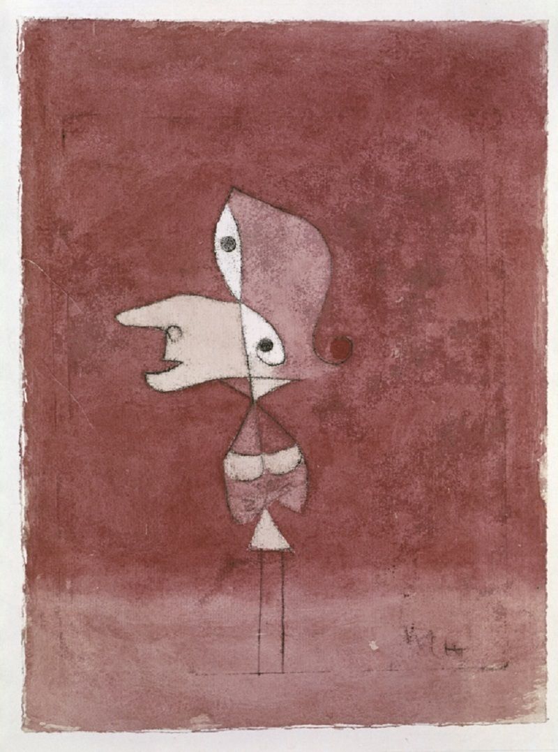 Paul Klee 'Portrait Of Brigitte' Archival Pigment Print Unframed photo furniture