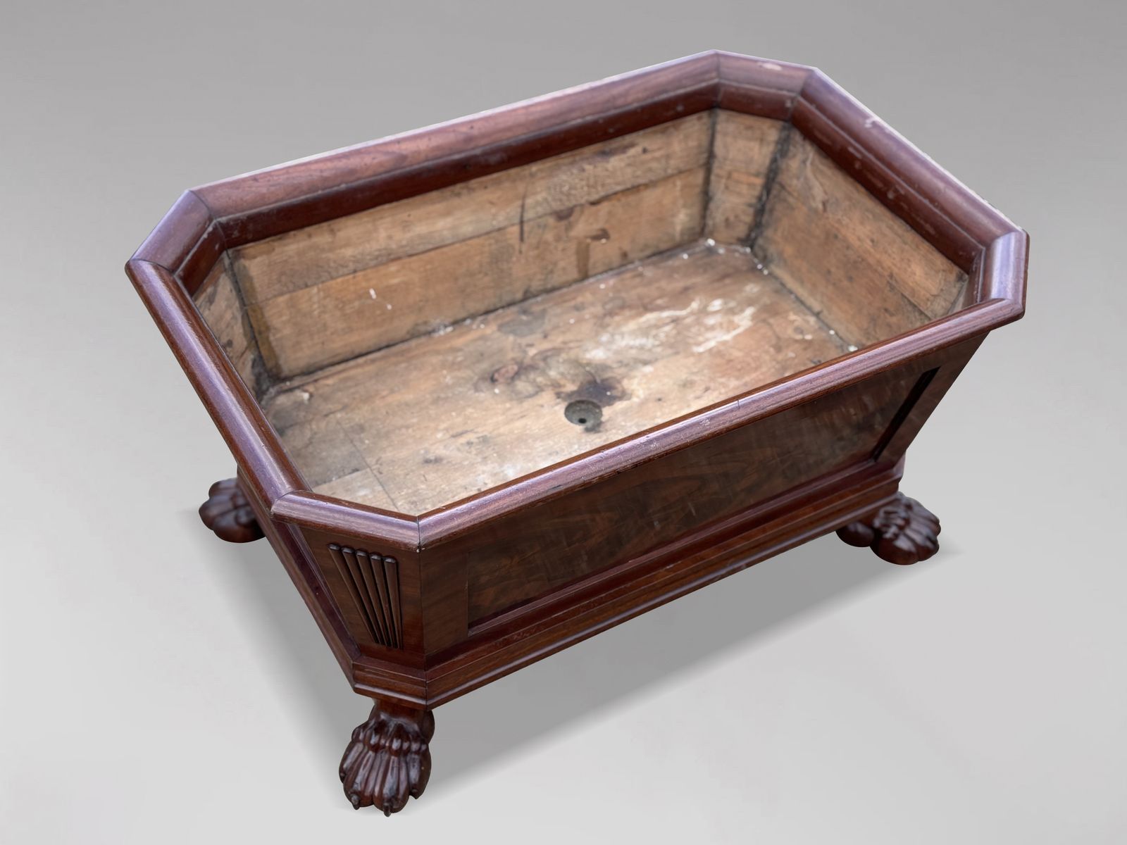 Early 19th Century Regency Period Mahogany Sarcophagus Wine Cooler photo vinterior