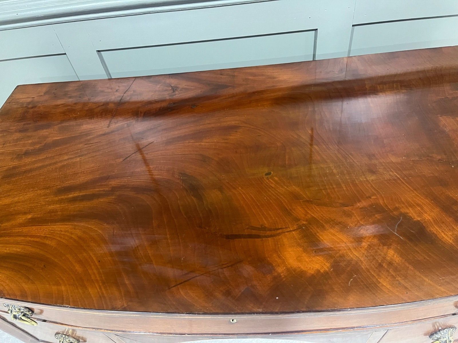 photo furniture Georgian Desk Knee Hole Style Antique Desk Early 1800’s