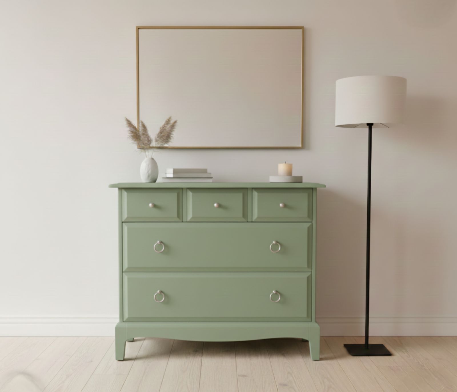 Stag Minstrel Chest Of Drawers, 3 Over 2, Custom Order photo for sale