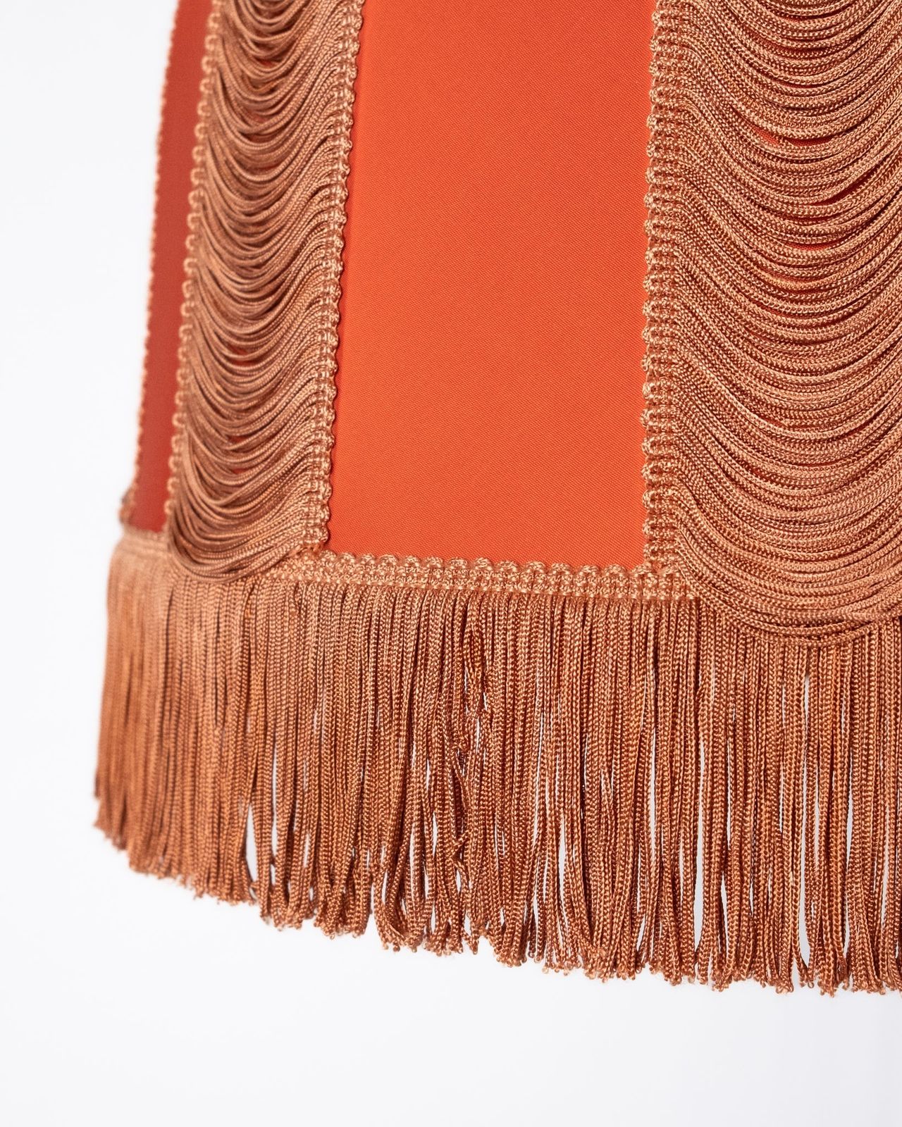 Pendant Lamp With Draped Trimmings And Fringes, Belle époque Style, France, 1970s photo 350.0