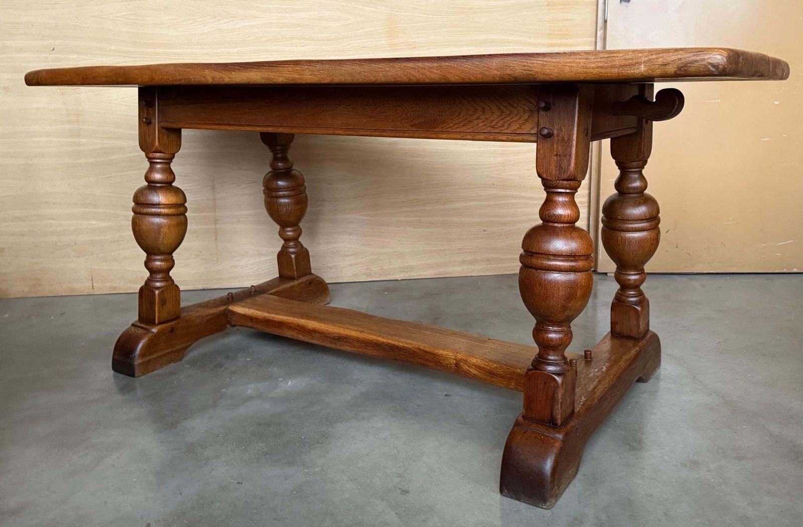photo furniture Spanish 20th Century Country Oak Rectangular Center/Dining Table