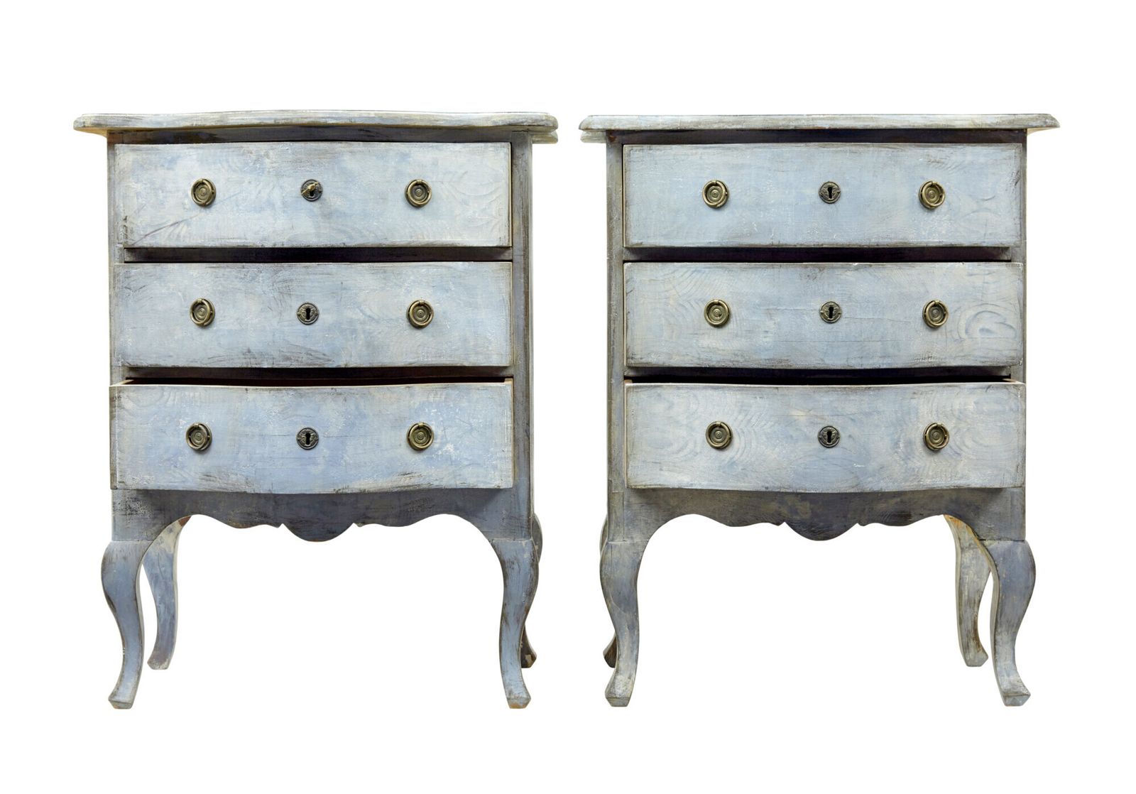 Pair Of 19th Century Painted Swedish Commodes photo 6765.0