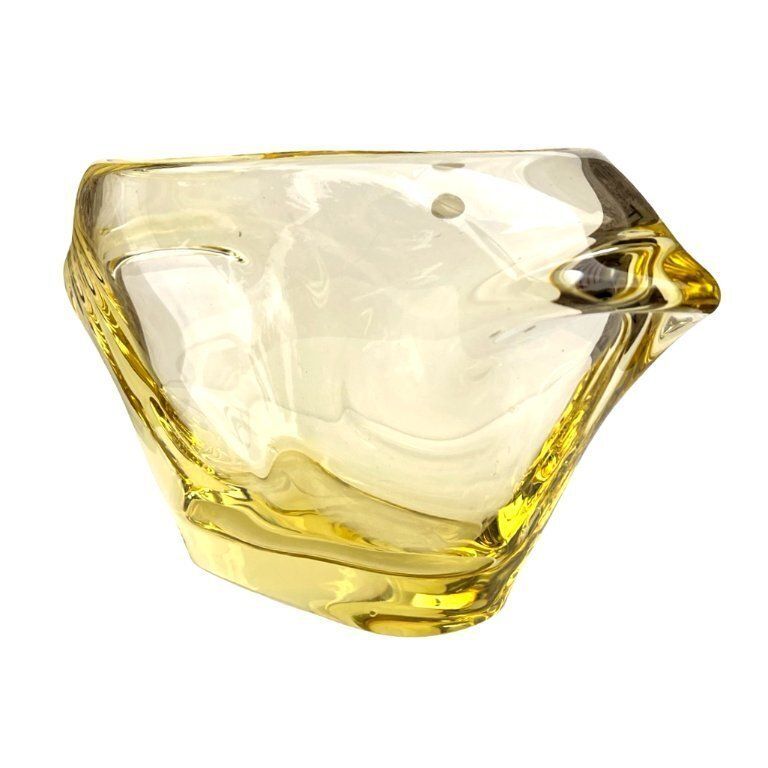 Glass Vase Designed By M. Klinger, železný Brod Glass (Zbs), Czechoslovakia, 1960s. photo furniture