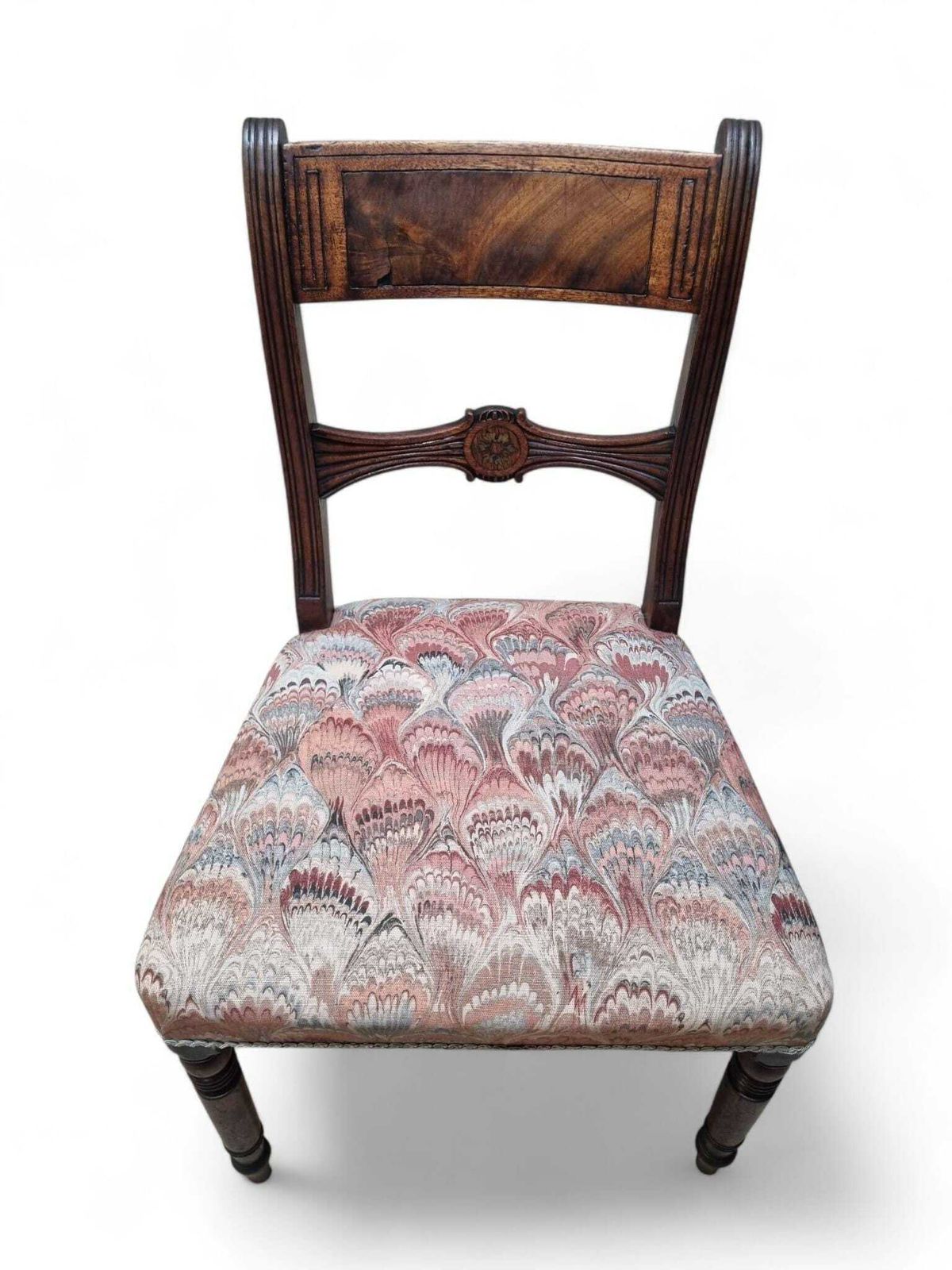 photo furniture Antique Victorian Carved Side Chairs / Set Of Three / C.1870