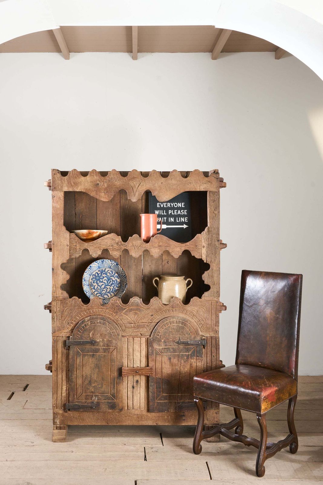 18th Century Spanish Pyrenean Folk Art Cupboard photo furniture