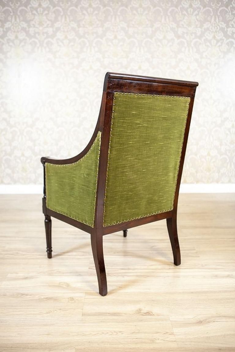 Two Walnut Armchairs From The Mid. 20th Century In The English Style photo Furniture