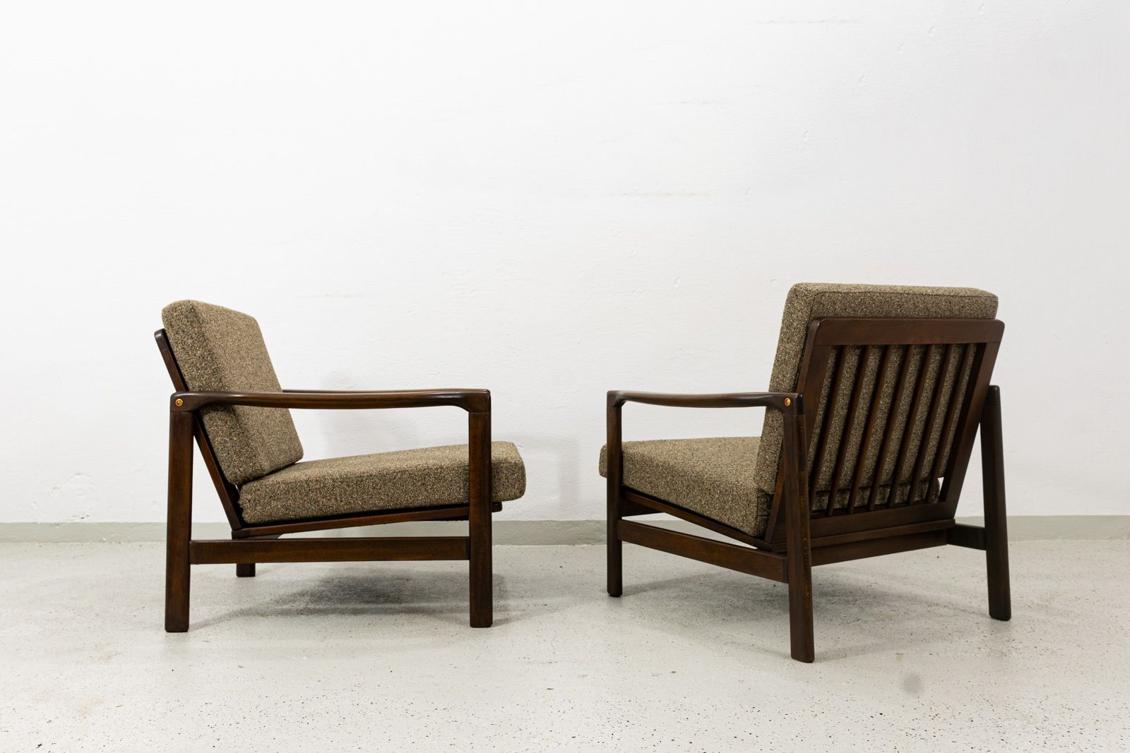 Mid Century Armchairs By Zenon Bączyk, 1960's, Set Of 2 photo for sale