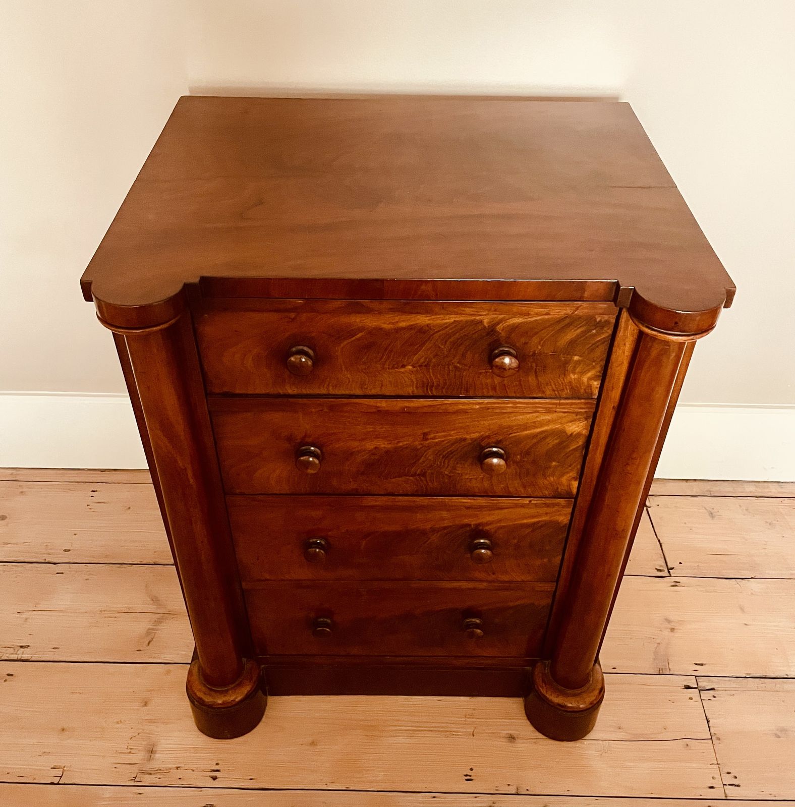 19th Century Empire Small Chest Of Drawers With Detached Columns photo buy