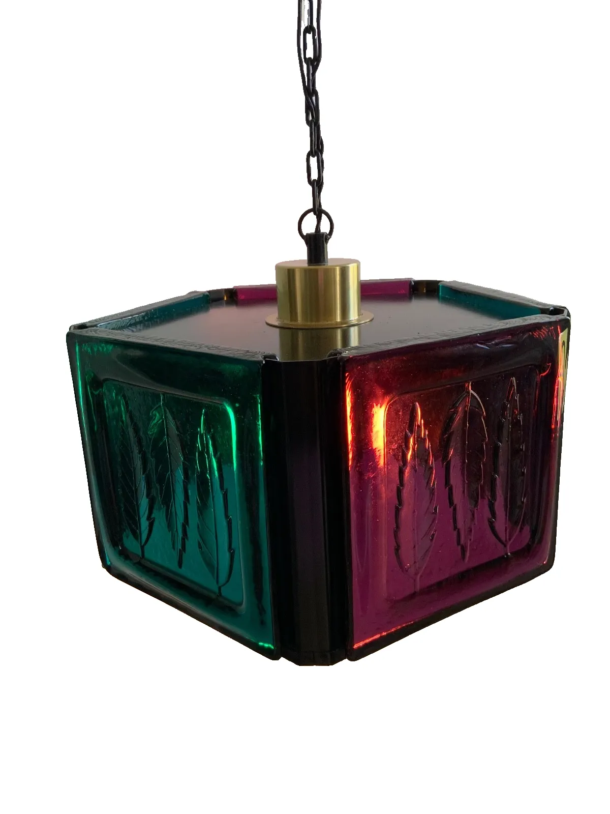 Mid Century Modern Erik Hoglund Ceiling Lamp Glass Kosta Boda 1970s photo for sale