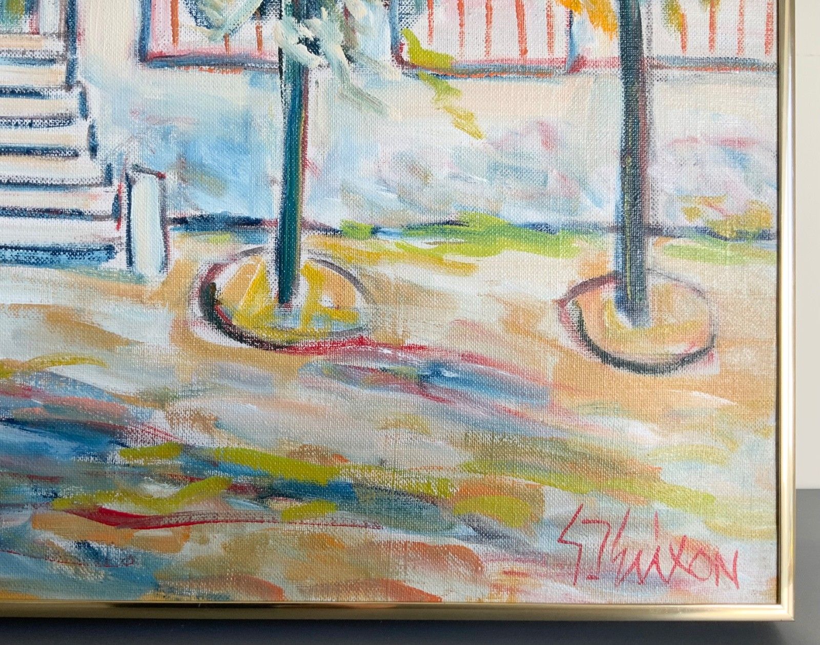 Original Swedish Oil On Canvas, Italy By Gunnar I. Erixon photo buy