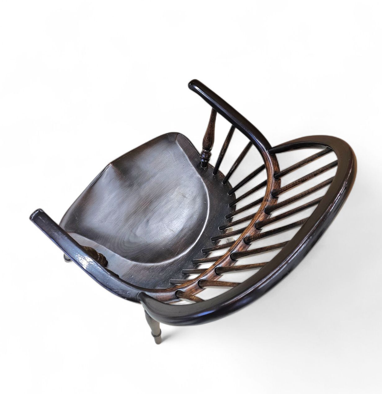 photo for sale 4 X Classic Georgian Bow And Stick Back Windsor Chair / Crinoline Stretcher Chairs