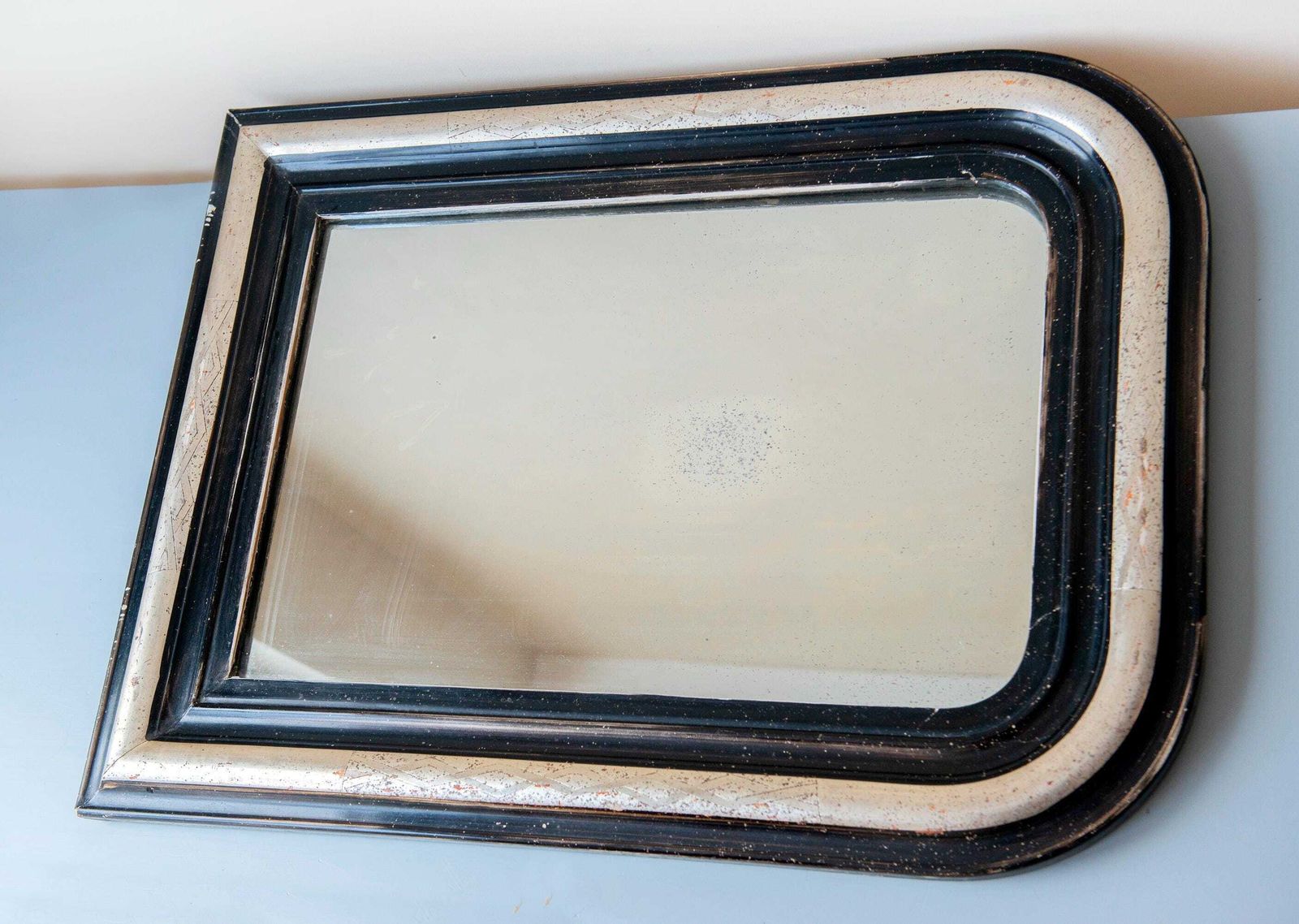 photo buy Large Antique Arch Mirror   French Louis Philippe Mirror, 19th Century