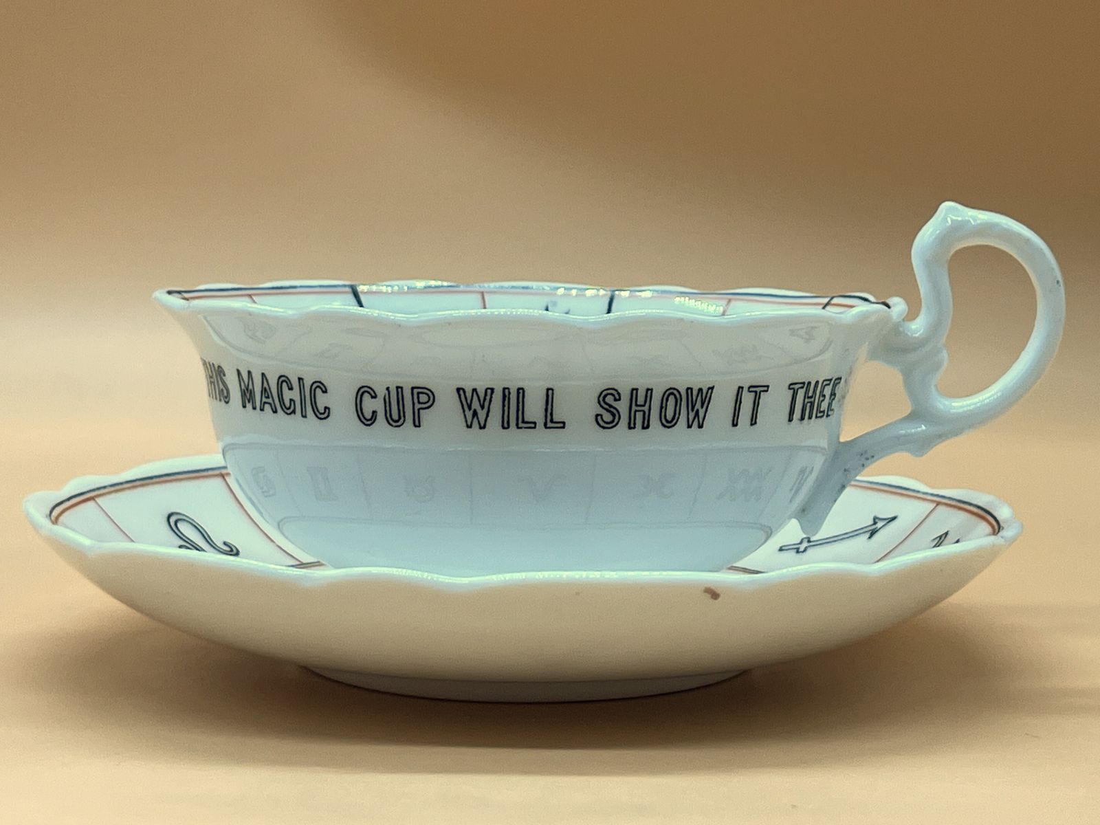Antique Aynsley China The 'Nelros' Cup Of Fortune Tea Cup & Saucer Duo. Rd. 442928. photo 125.0