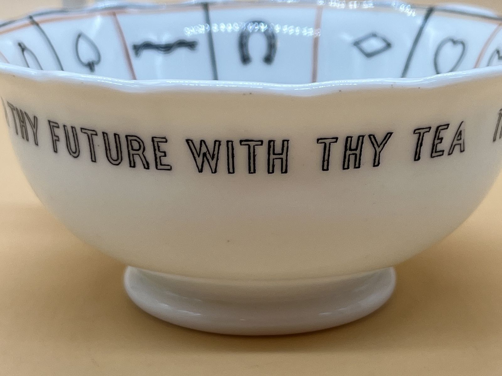 Home Decor Antique Aynsley China The 'Nelros' Cup Of Fortune Tea Cup & Saucer Duo. Rd. 442928. photo