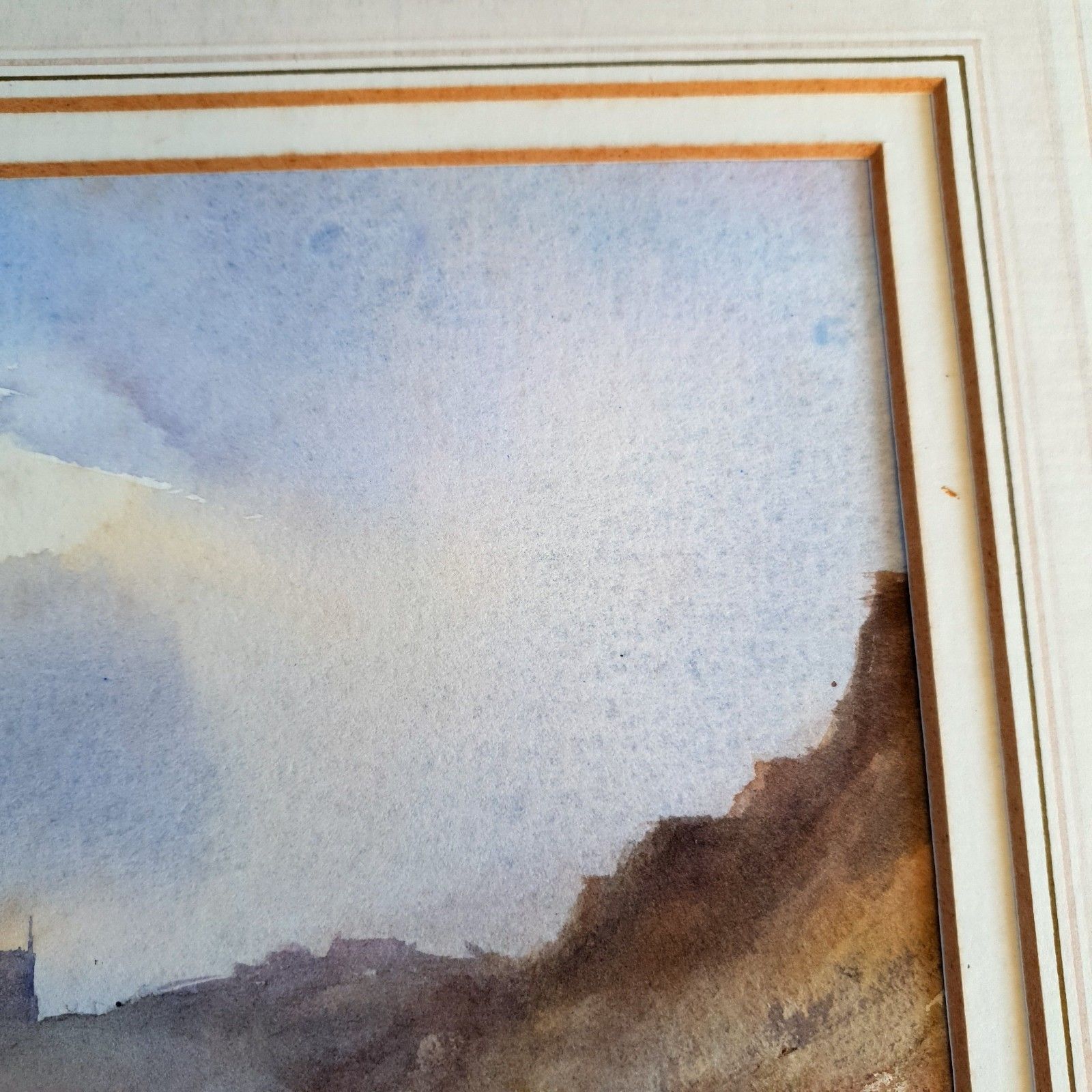 Andrew King Signed Watercolour 'Figures On The Beach' Framed H40xl46cm Framed photo 300.0