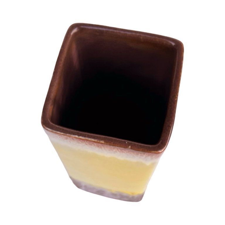 photo for sale Strehla Vase 1224/24 – Germany, 1970s, Fat Lava, Yellow Glaze
