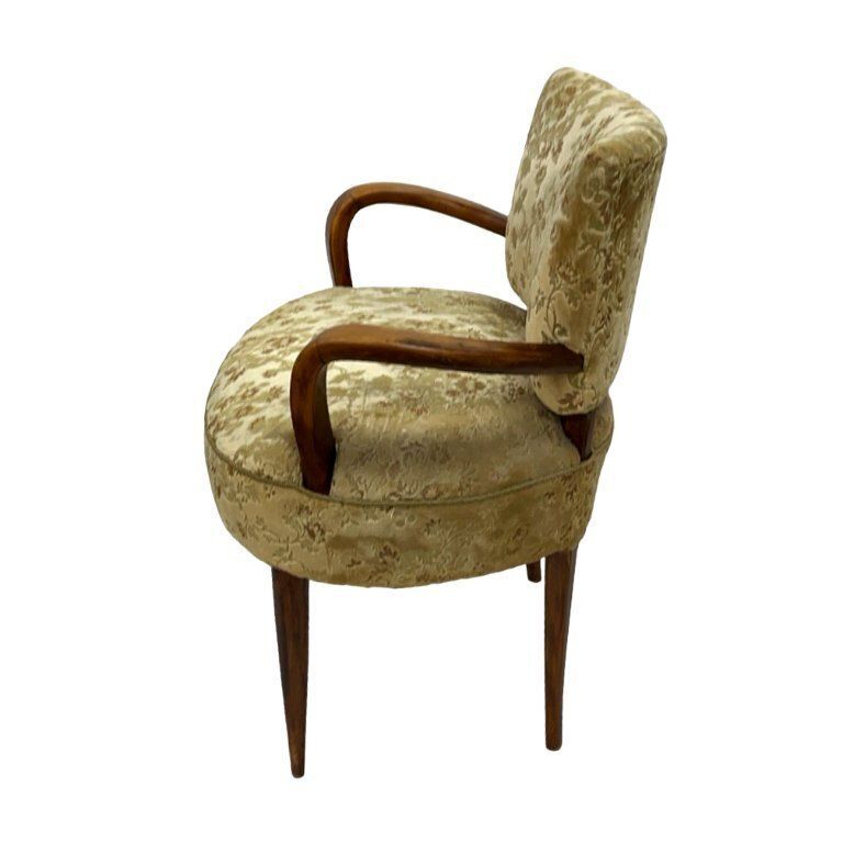 Original Art Déco Armchair – Jules Leleu | France, 1930s photo for sale