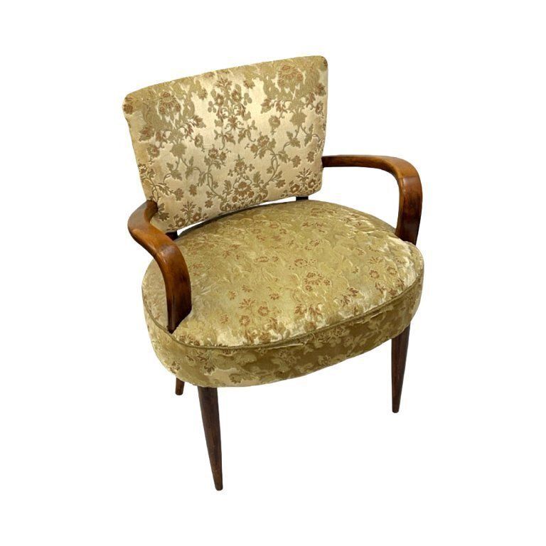 photo vinterior Original Art Déco Armchair – Jules Leleu | France, 1930s