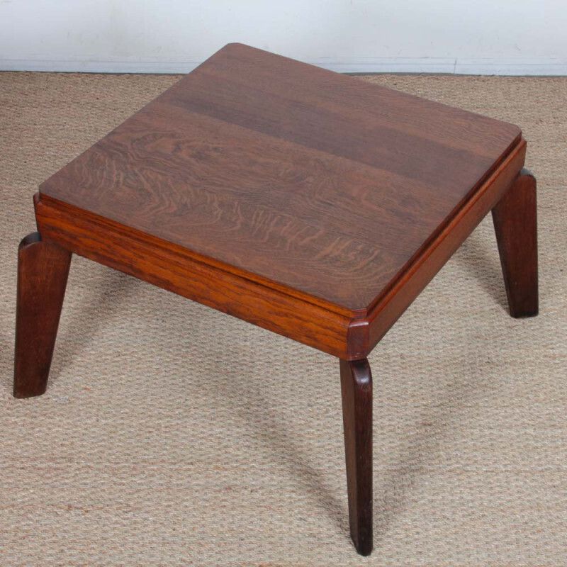 Oak Coffee Table, French Craftsmanship From The 1950s photo for sale