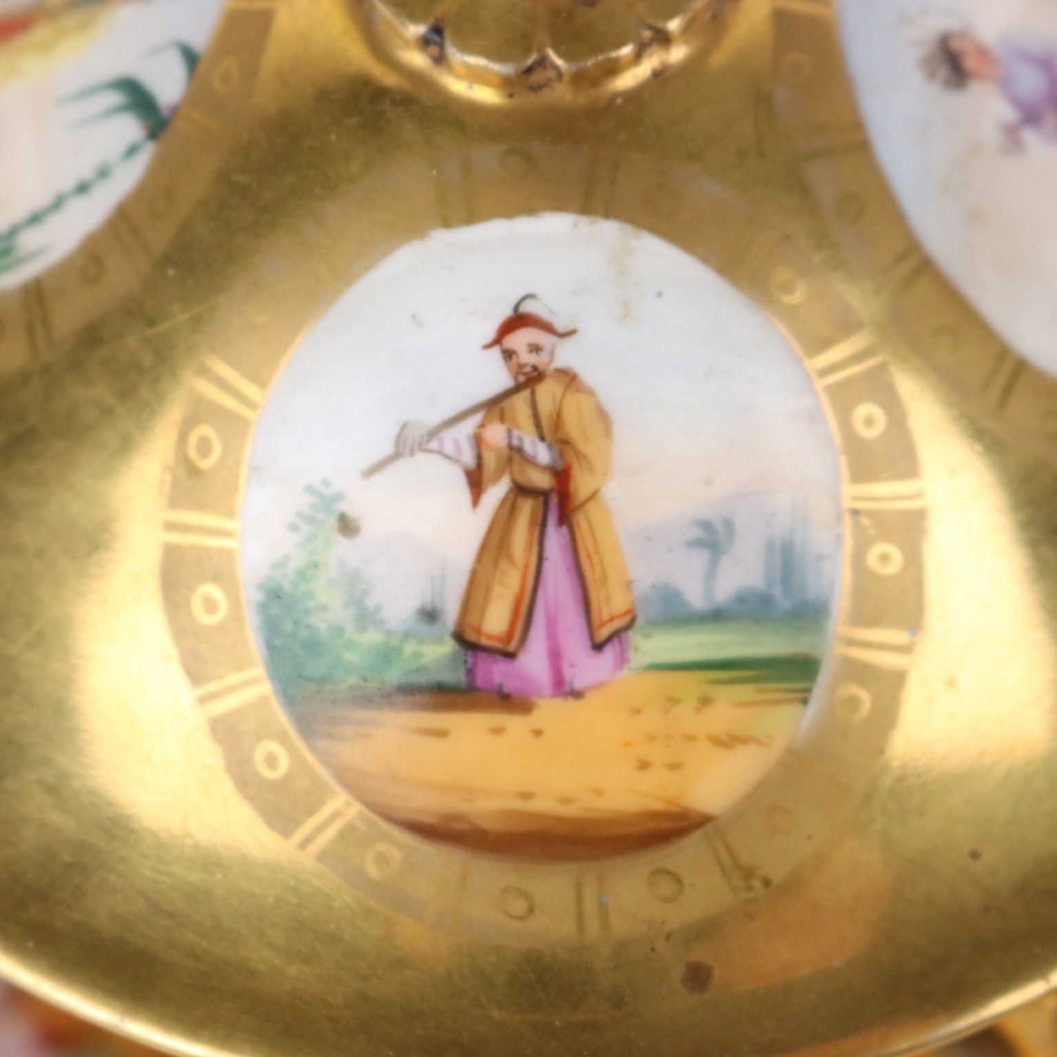 Ancient Sugar Bowl Porcelain R. Giovine Europe '800 Ceramics photo Home Decor